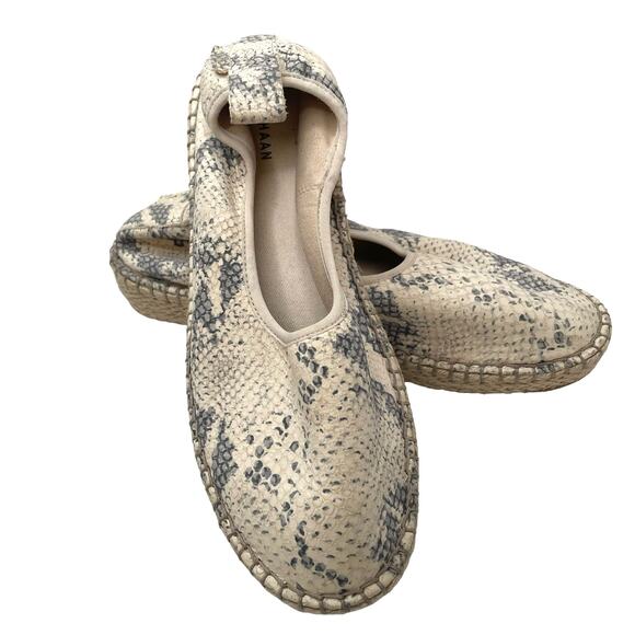 Cole Haan Cloudfeel Roccia Grand OS Faux Snakeskin Leather Espadrille(8B) - Picture 1 of 12